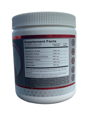 Farcom- Glucosamine + MSM+ Chondroitin + Collagen - Powder / 10.58 Oz