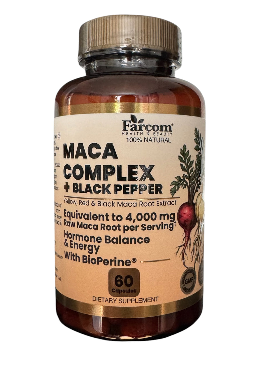 Maca Complex + Black Pepper - 60 Capsules